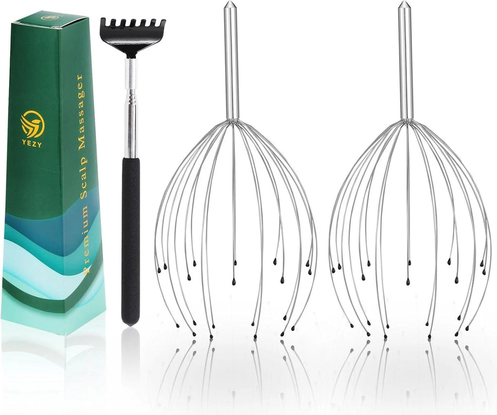 Head Massager Scratcher Tingler with 20 Fingers for Hair Scalp Deep Relaxation