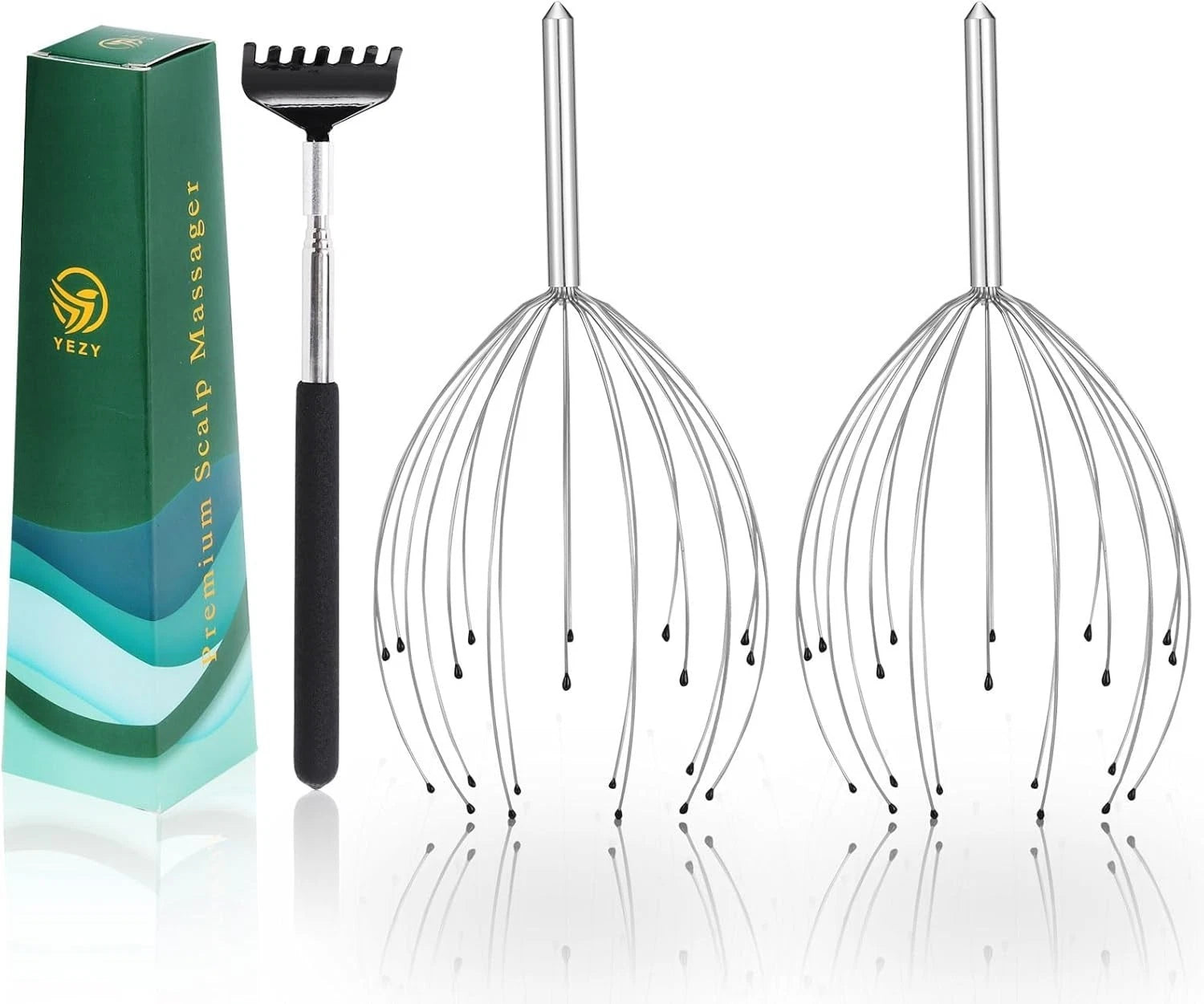 Head Massager Scratcher Tingler with 20 Fingers for Hair Scalp Deep Relaxation