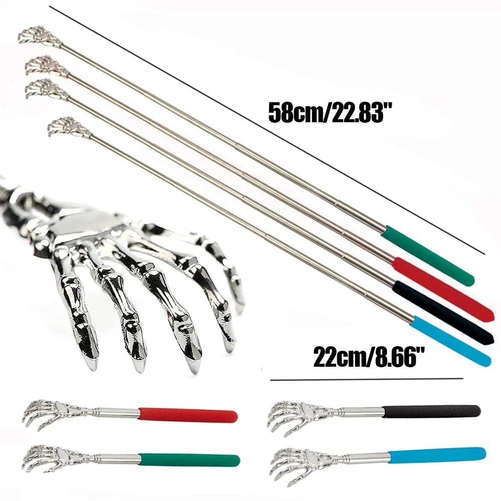 Sing Yang 4 Pack Portable Extendable Back Scratcher，Stainless Steel Telescopi...