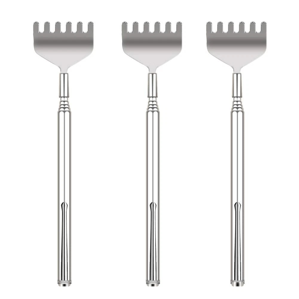 Telescopic Back Scratcher Set - 3 Pack Metal Hand Massagers for Gifts