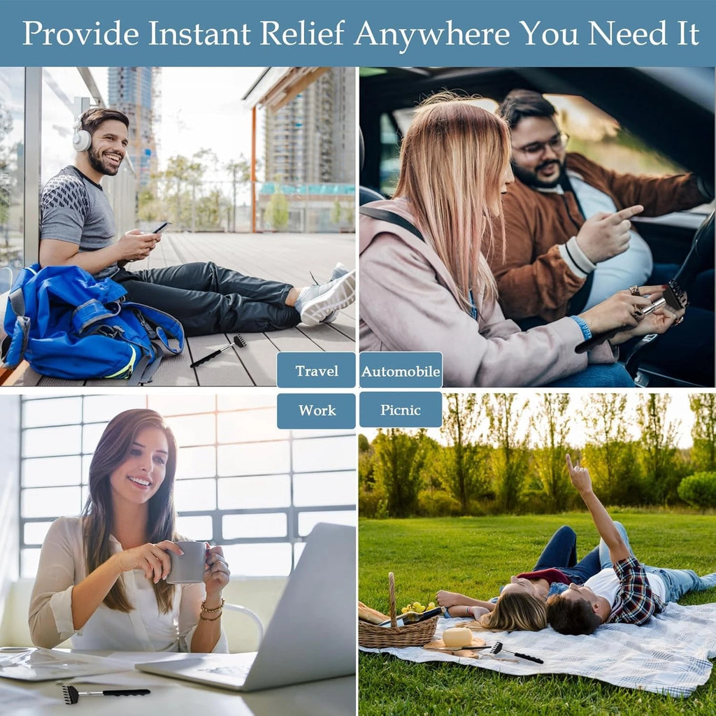 Yexixsr 3 Pack Back Scratcher Extendable Metal Portable 3 Count (Pack of 1)