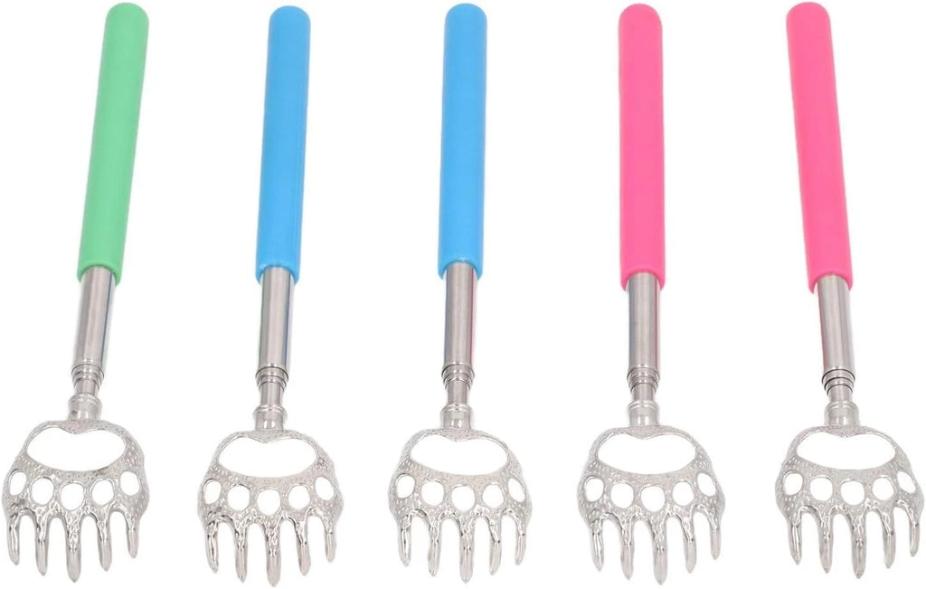BEAR CLAW METAL BACK SCRATCHER BLACK TELESCOPIC EXTENDABLE MASSAGER UK STOCK