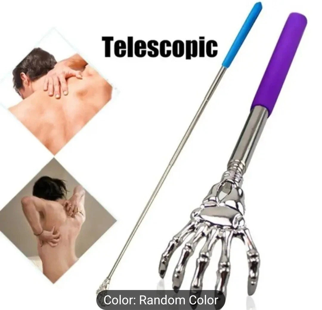 Back Scratcher Metal Telescopic ghost hand Portable Extendable multi Massager UK