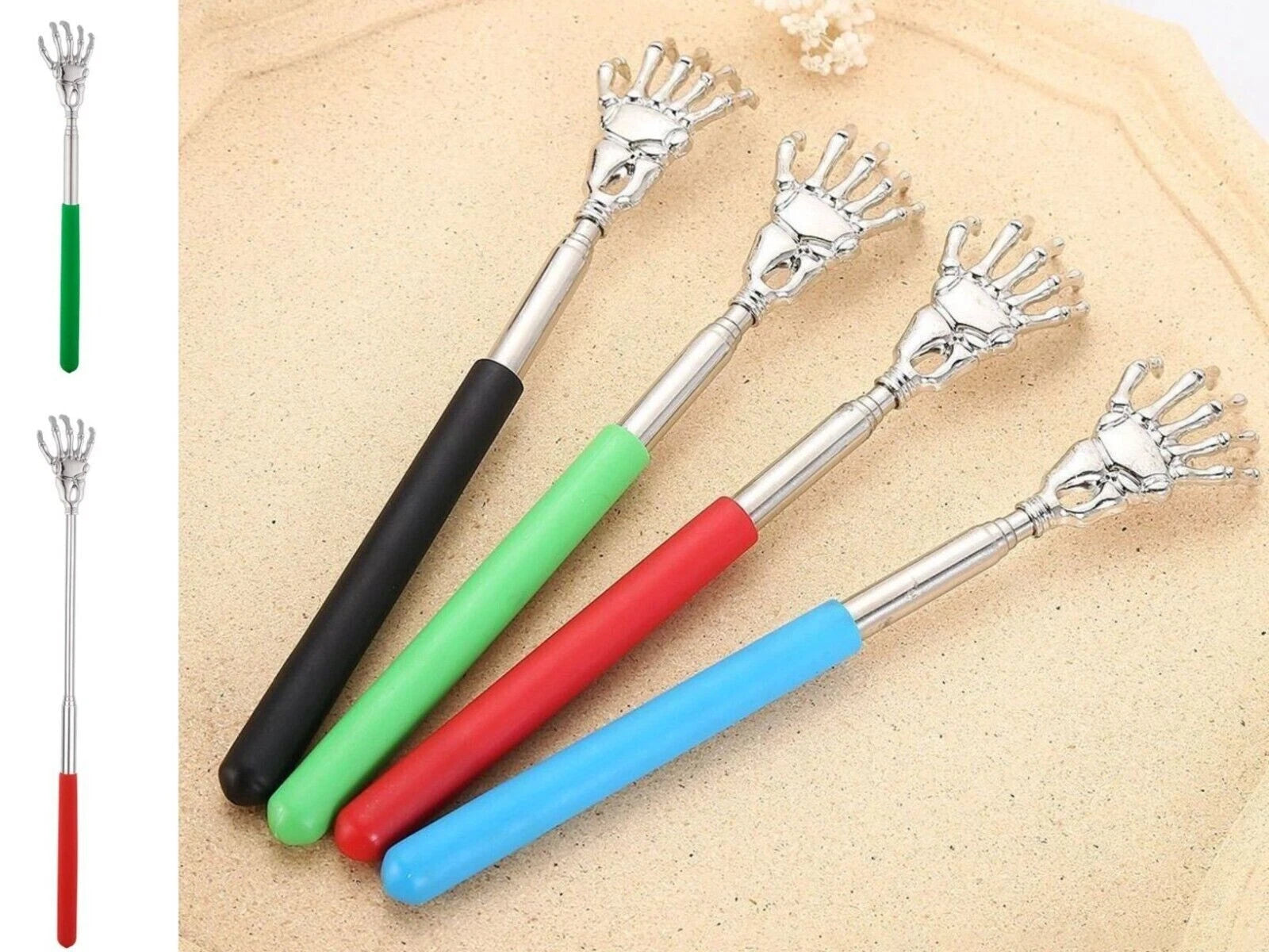 NEW EAGLE BACK SCRATCHER Metal Extending Extendable Massager Telescopic Portable