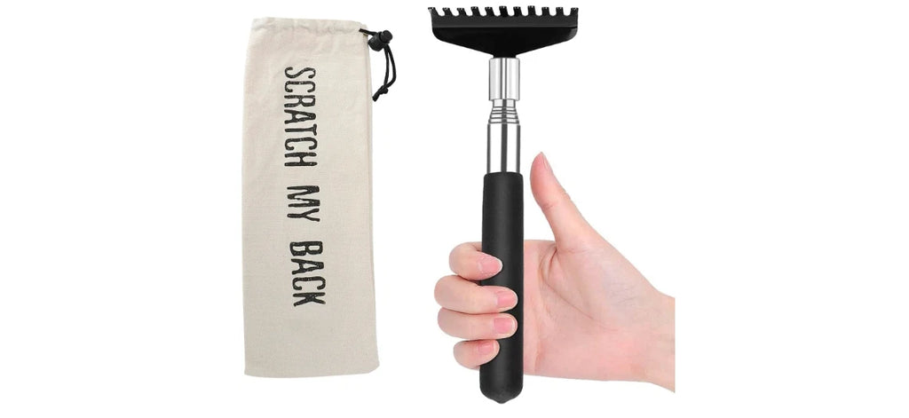Back Scratcher Tool Extendable Portable Oversized Upgraded Steel Stainless Metal