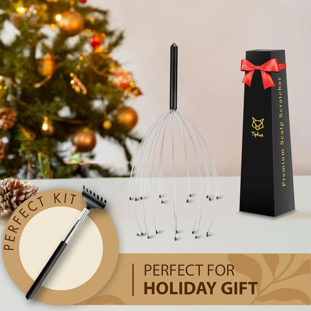 Head Massager 20 Fingers Scalp Massager Head Scratcher, Back Massager Back Sc...