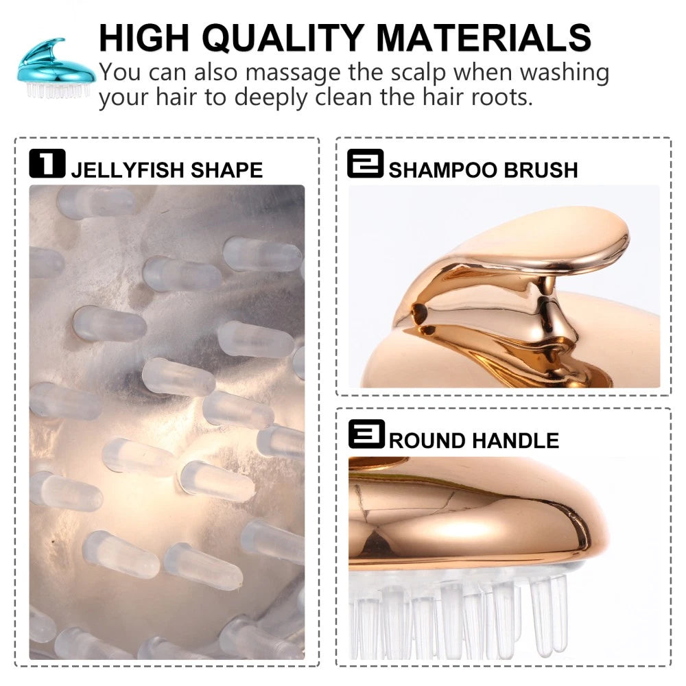 4 Pcs Silicone Anti-itching Head Scratcher Man Hair Washing Massager