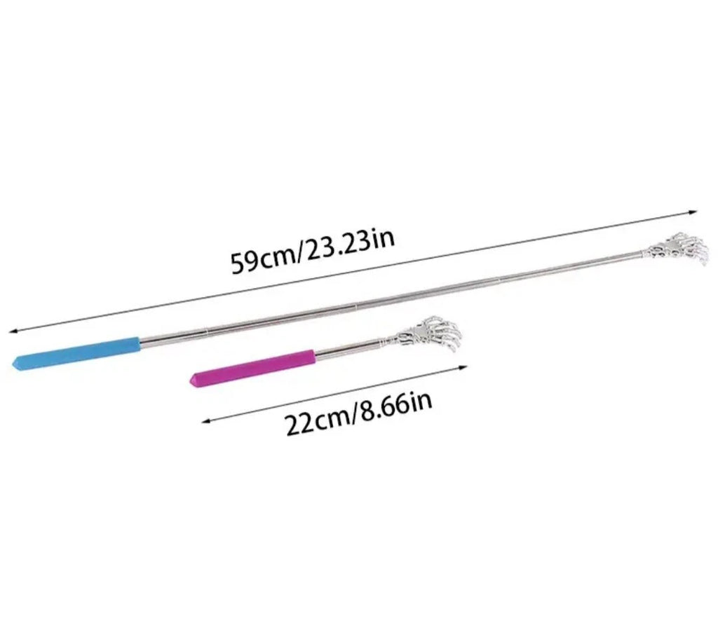 Back Scratcher Metal Telescopic ghost hand Portable Extendable multi Massager UK