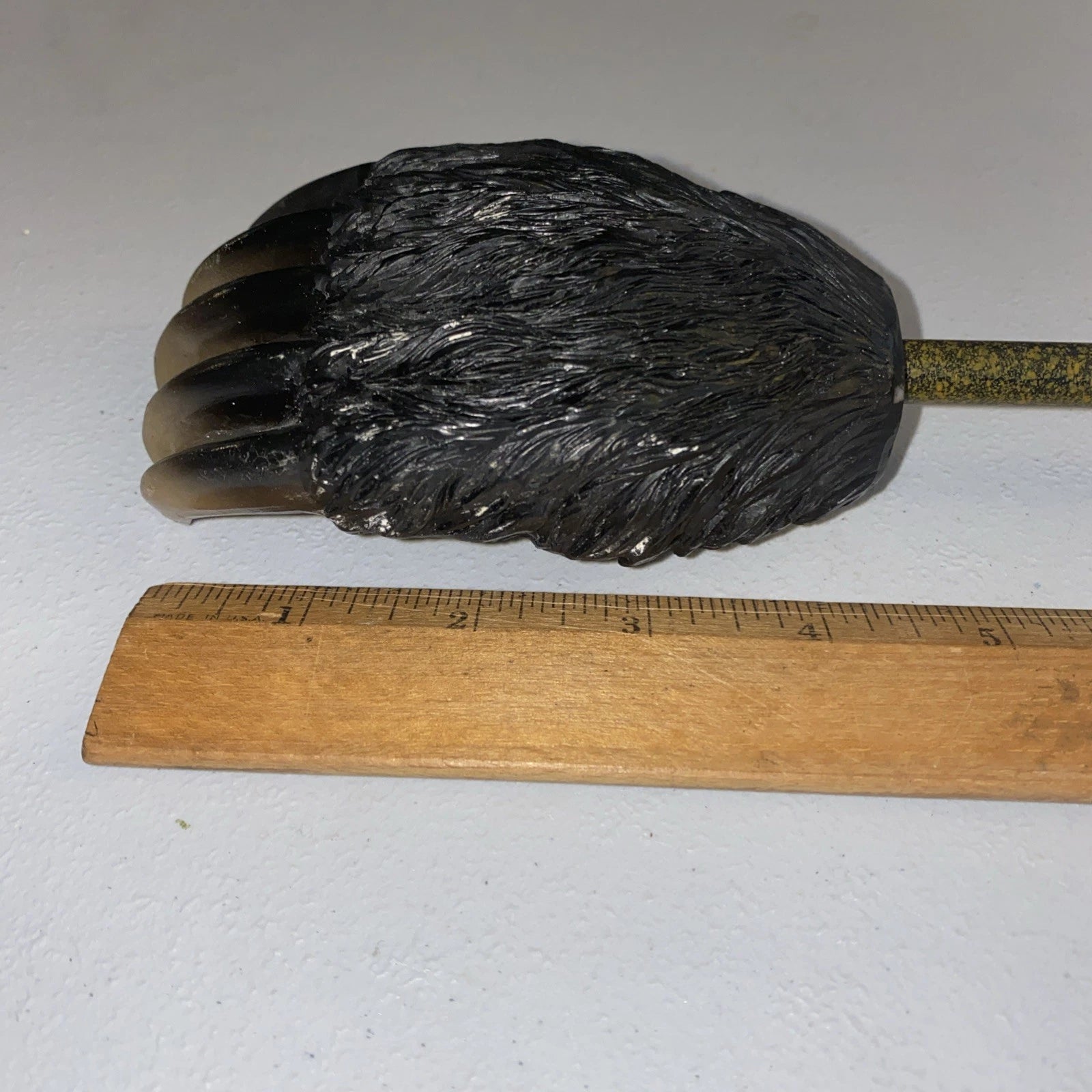 Heavy Bear Claw Back Scratcher 19” Rustic Realistic Metal / Resin Material