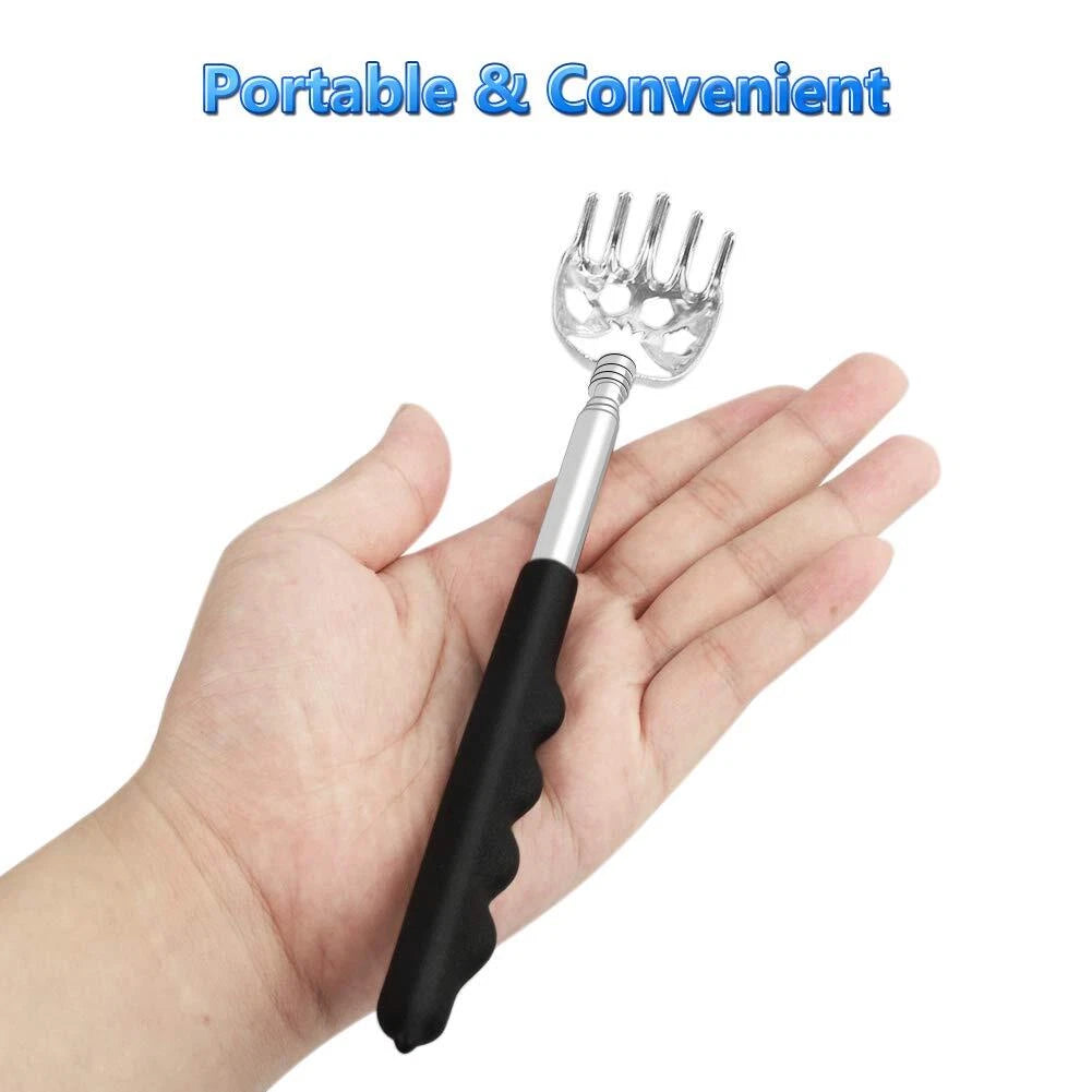 6 Pack Telescoping Back Scratcher Extendable Bear Claw Itch Relief for Back