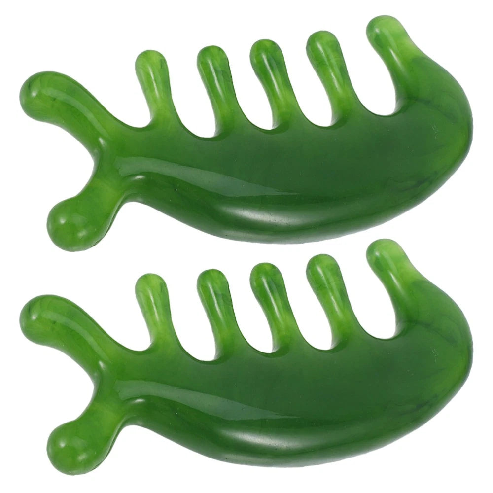 2 Pcs Scalp Massage Comb Head Scratcher Massager Multi Functional