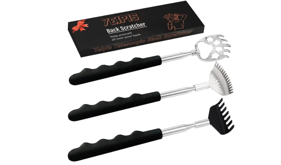 Back Scratcher Massager Telescoping Rubber Handles Portable Different Model 3 Pc