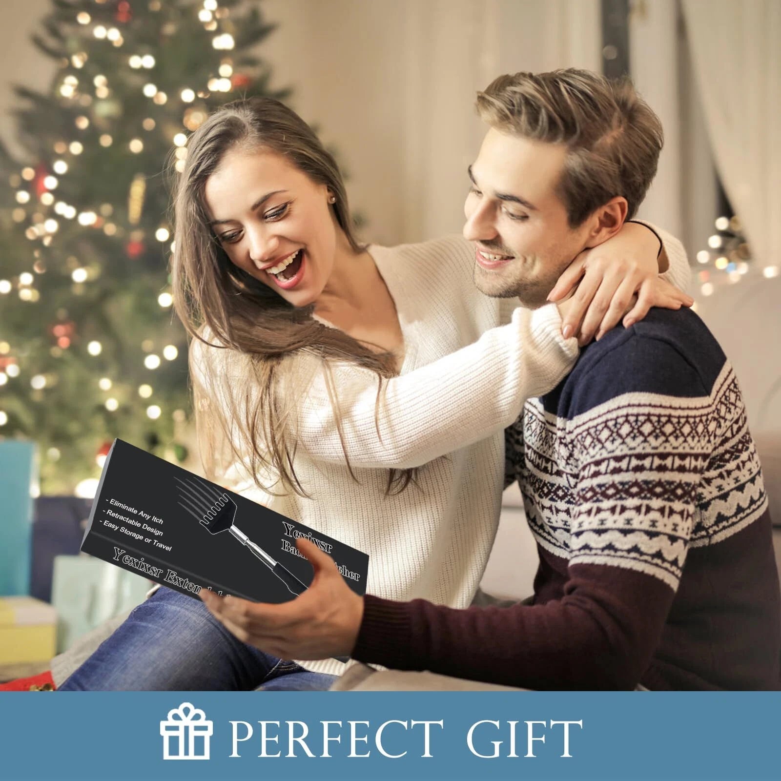 4 Pack Back Scratcher Extendable Metal Portable Back Scratcher for Men Women