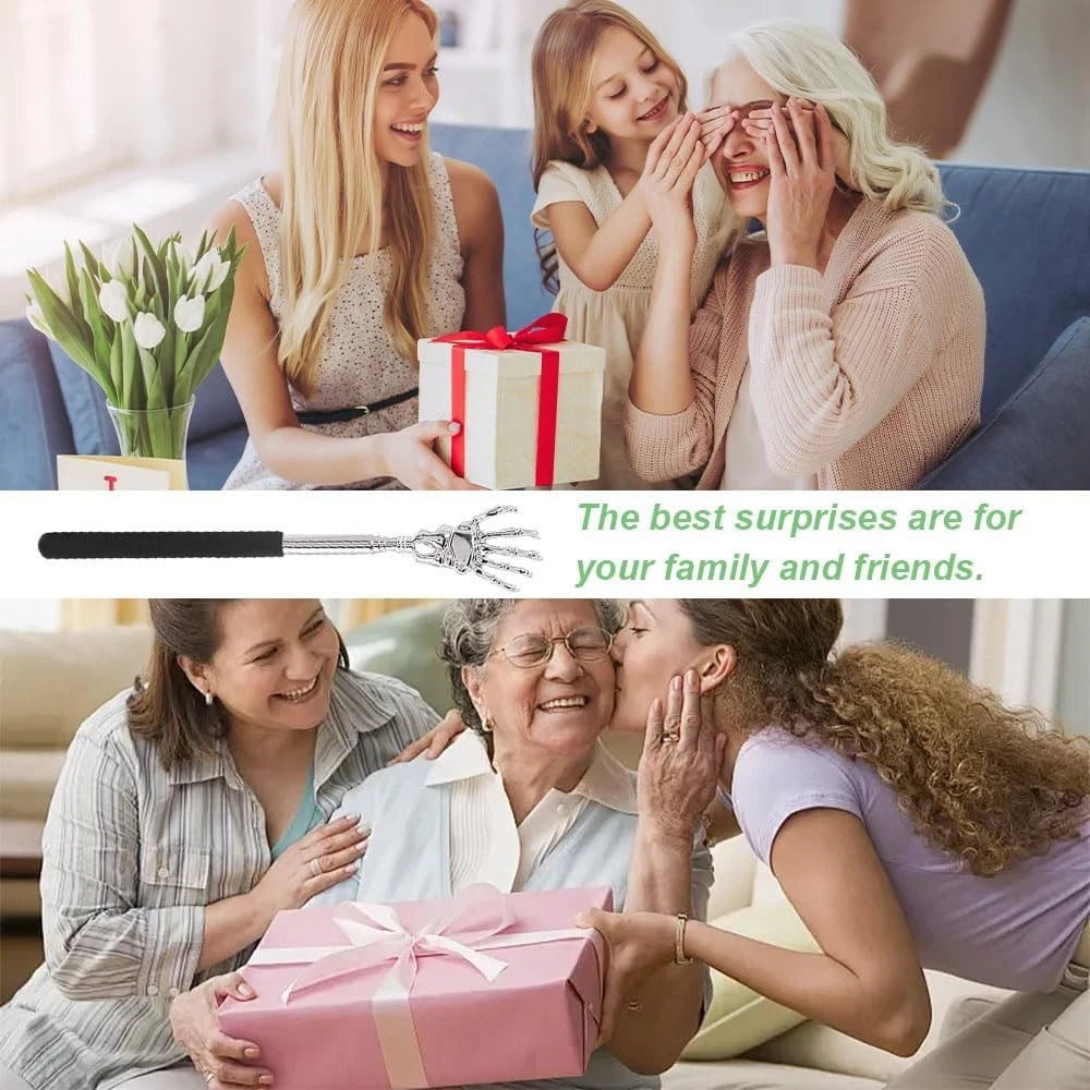 Back Scratcher - Extendable, Stainless Steel Telescopic Back Massager Tool