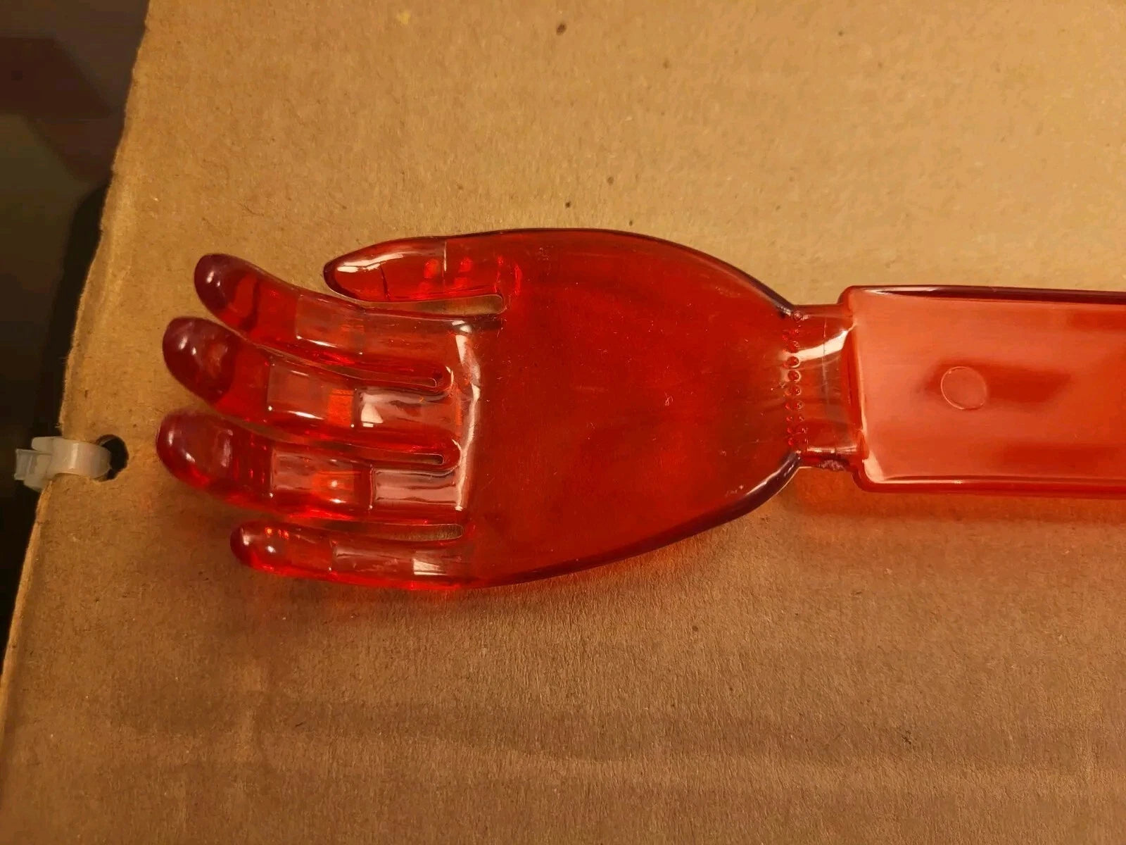 Red Plastic Hand Shape Advertising Back scratcher 15" Patriot Home Care