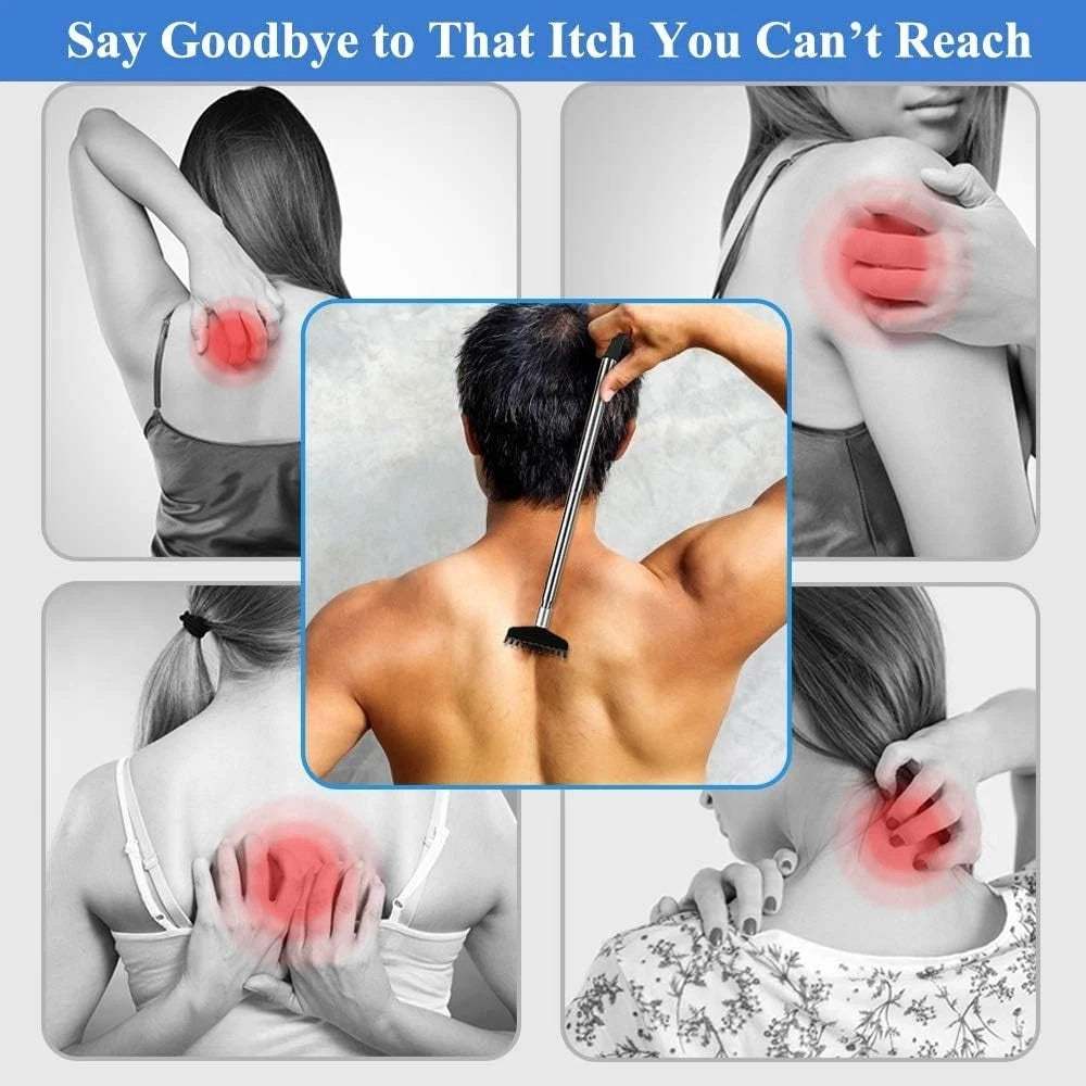 Oversized Portable Extendable Back Scratcher Upgraded Metal Stainless Steel T...