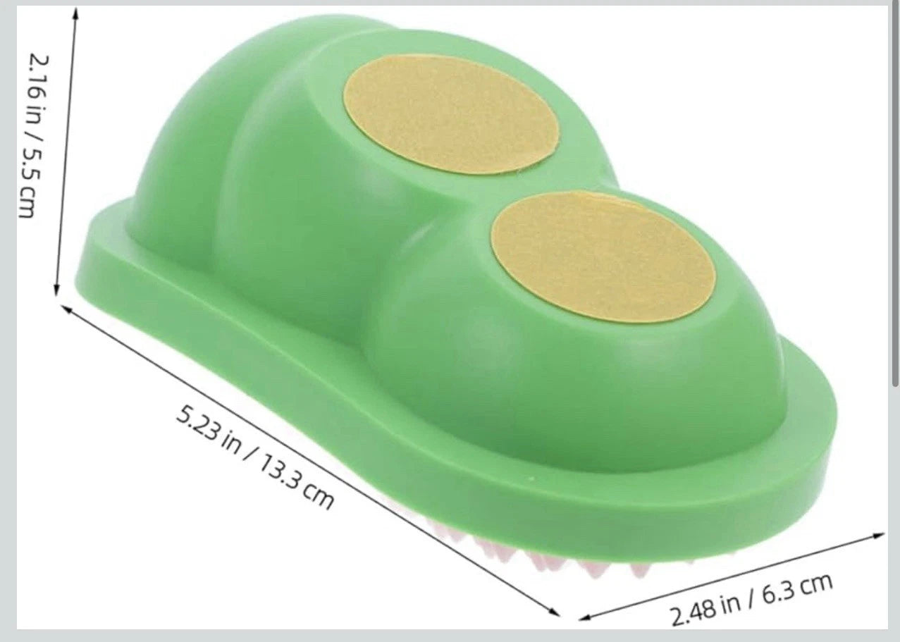 2pcs Wall Sticky Licking Ball Toys Wall Self Massage Comb Scratchers for