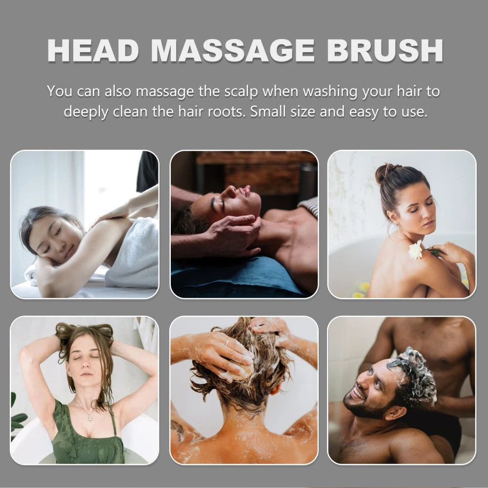 4 Pcs Silicone Anti-itching Head Scratcher Man Hair Washing Massager