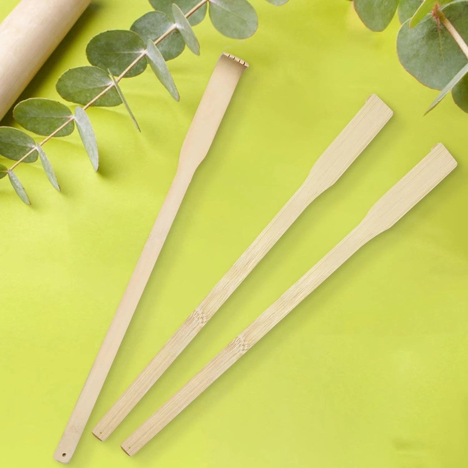 78 Pcs Bamboo Back Scratcher for Itching Relief and Body Massage Bulk Wooden Lon