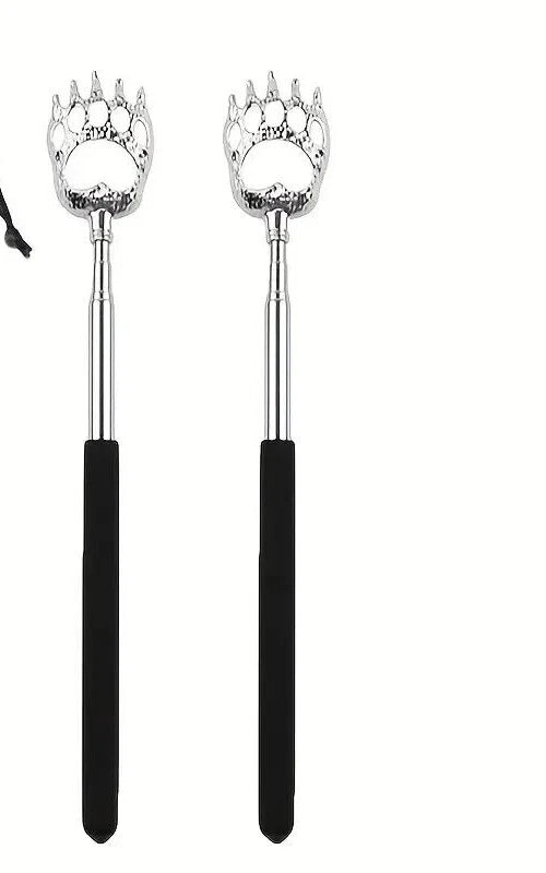 BACK SCRATCHER EXTENDABLE CLAW METAL RAKE TELESCOPIC MASSAGER PORTABLE ITCH