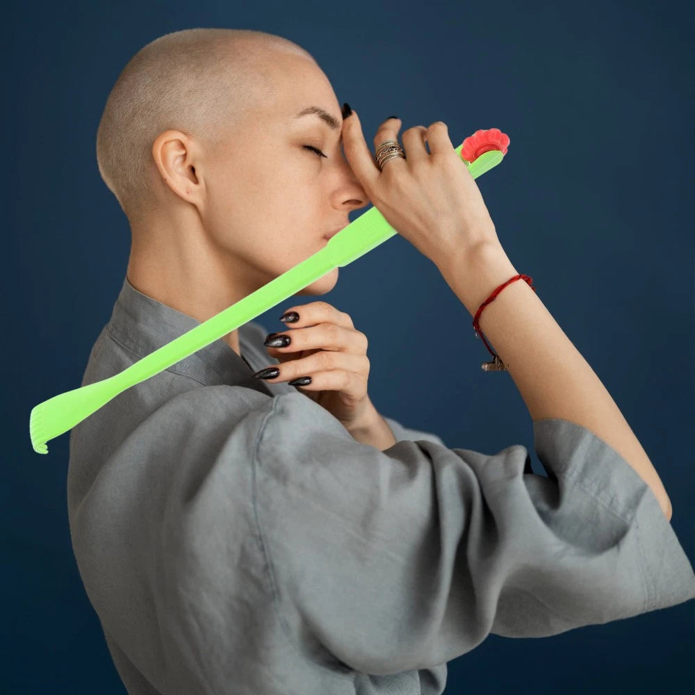 2 Pcs Back Scratcher Extendable Itch Rake Massager Portable Hand Man