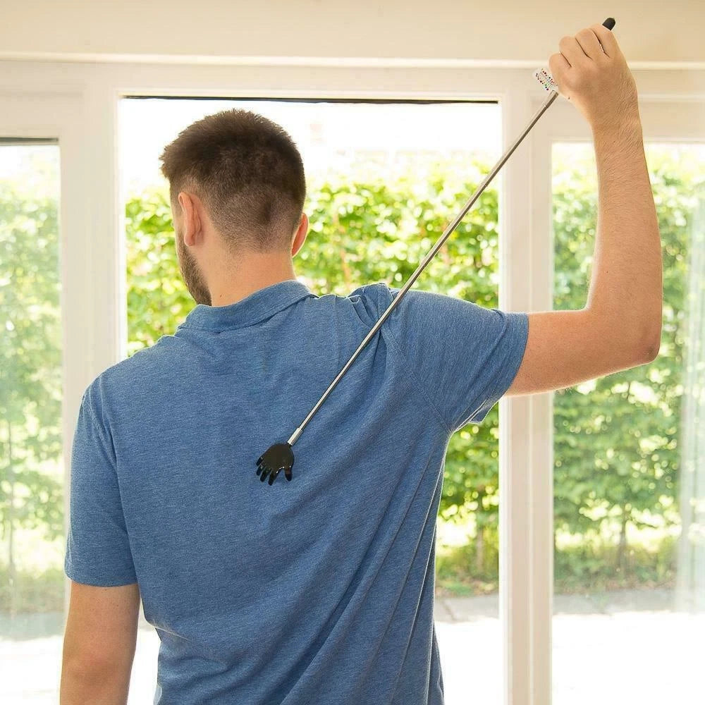 Medisure Metal Back Scratcher Extending 71cm Adjustable Arm Portable Telescopic