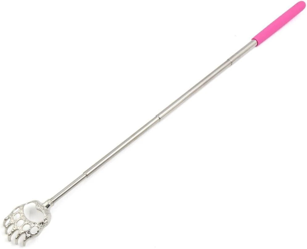 BEAR CLAW METAL BACK SCRATCHER BLACK TELESCOPIC EXTENDABLE MASSAGER UK STOCK
