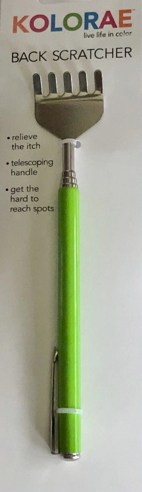 ExtendableTelescoping Back Scratcher w Pocket Clip 20" Varies In Colors