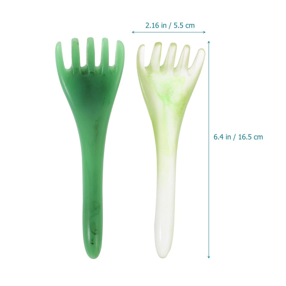 2 Pcs Head Therapy Comb Massage Claw Miss Scalp Scratcher Massager Guaha