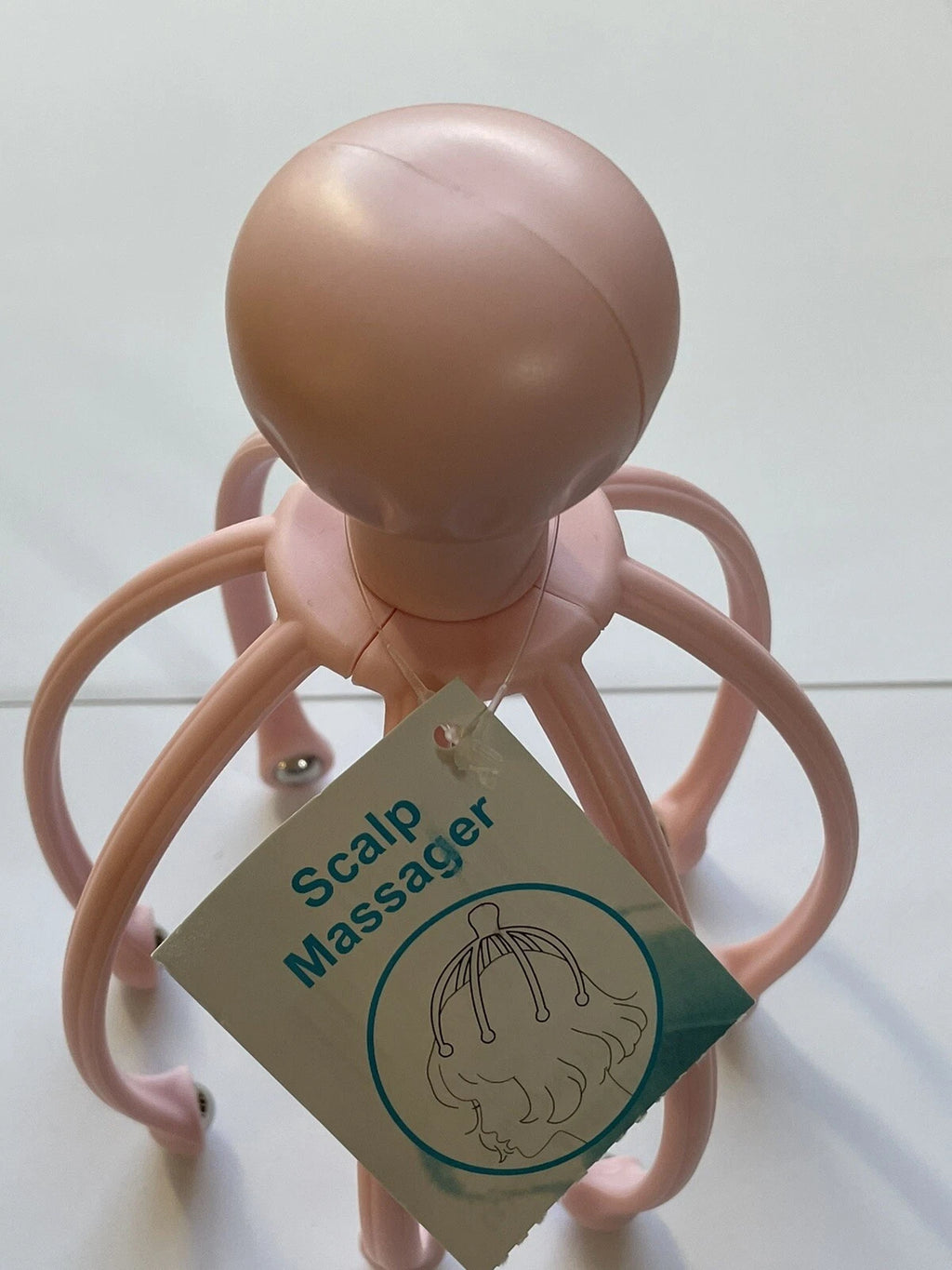 Head Massager/Scratcher, Massaging Scalp Help Relax, Calm Stress, w/ Steel Ball