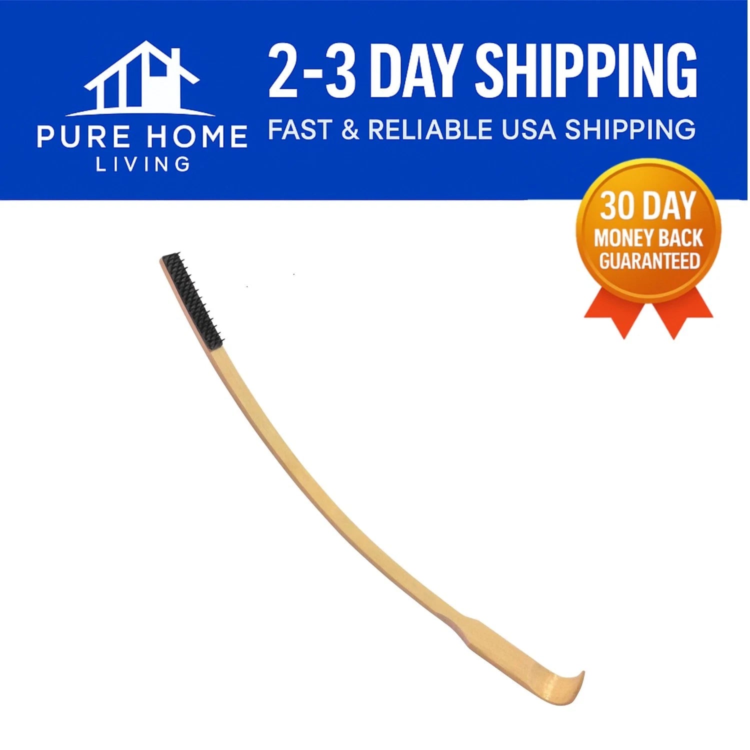 Versatile Bamboo Back Scratcher – Light Weight with Unique Wood Grain Finish