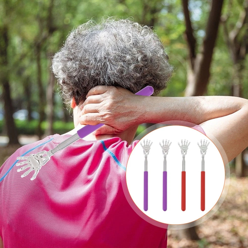 4 Pcs Massage Scratcher Back Massager Telescoping Child Retractable