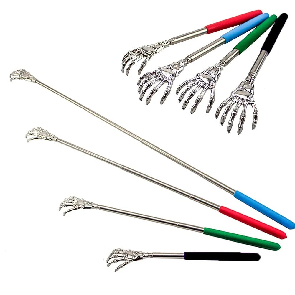 Sing Yang 4 Pack Portable Extendable Back Scratcher，Stainless Steel Telescopi...