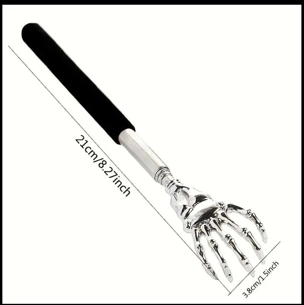 Adjustable Stainless Steel Back Scratcher with Extendable Claws