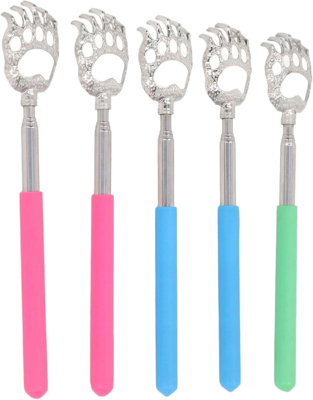 BEAR CLAW METAL BACK SCRATCHER BLACK TELESCOPIC EXTENDABLE MASSAGER UK STOCK