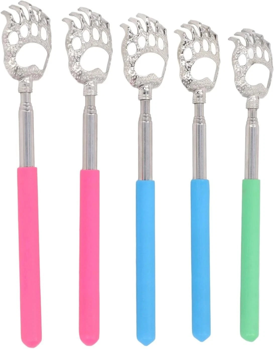 BEAR CLAW METAL BACK SCRATCHER BLACK TELESCOPIC EXTENDABLE MASSAGER UK STOCK