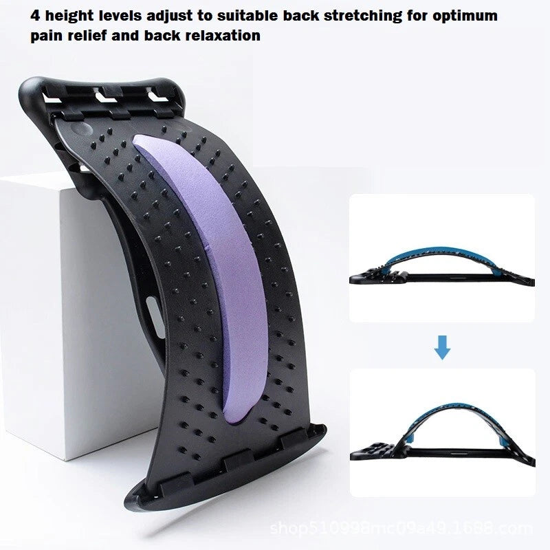 Back Lumbar Relief Pain Stretcher Massager Acupuncture Spine Relax Board
