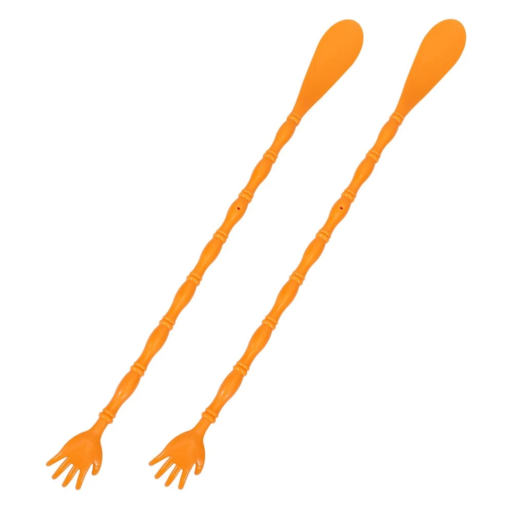 2 Pcs Itchy Claw Shoe Horn Double-sided Back Scratcher Massager for Itching