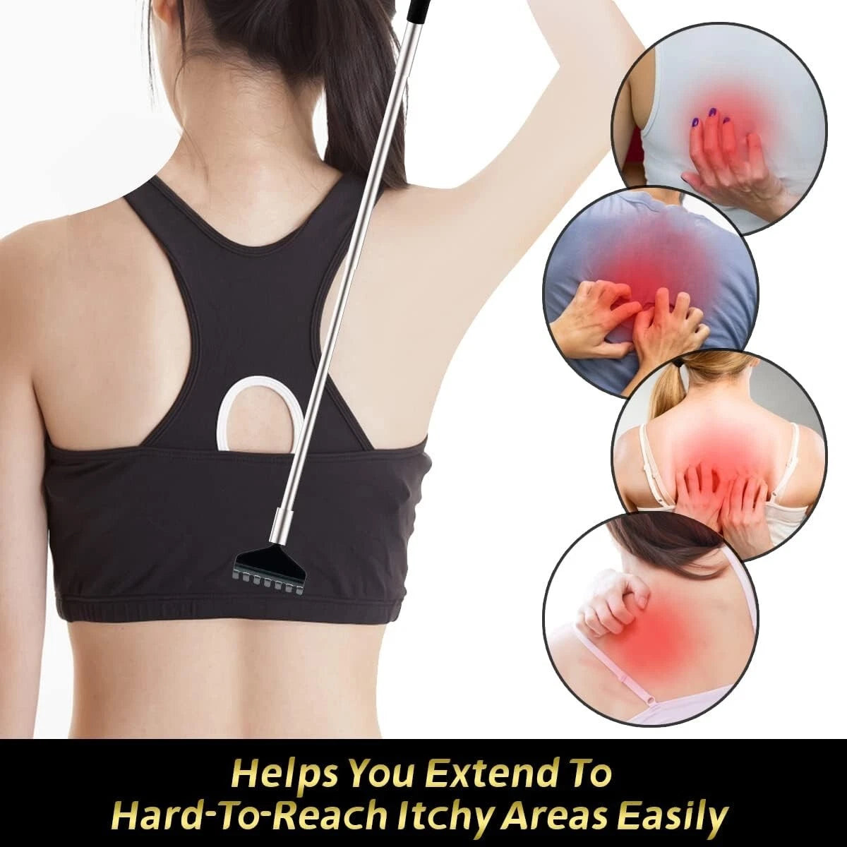3 Pack Back Scratcher Back Massager Gift Extendable Back Scratcher Telescopic