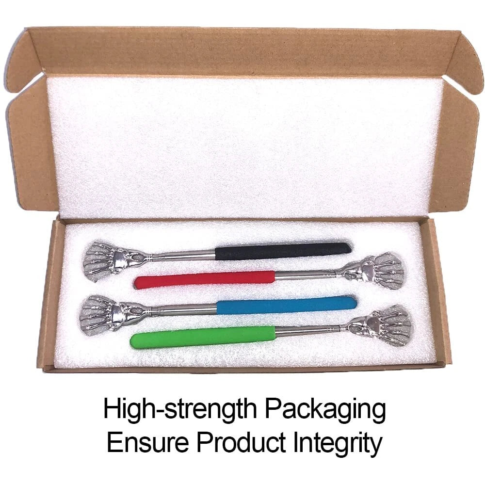 Sing Yang 4 Pack Portable Extendable Back Scratcher，Stainless Steel Telescopi...