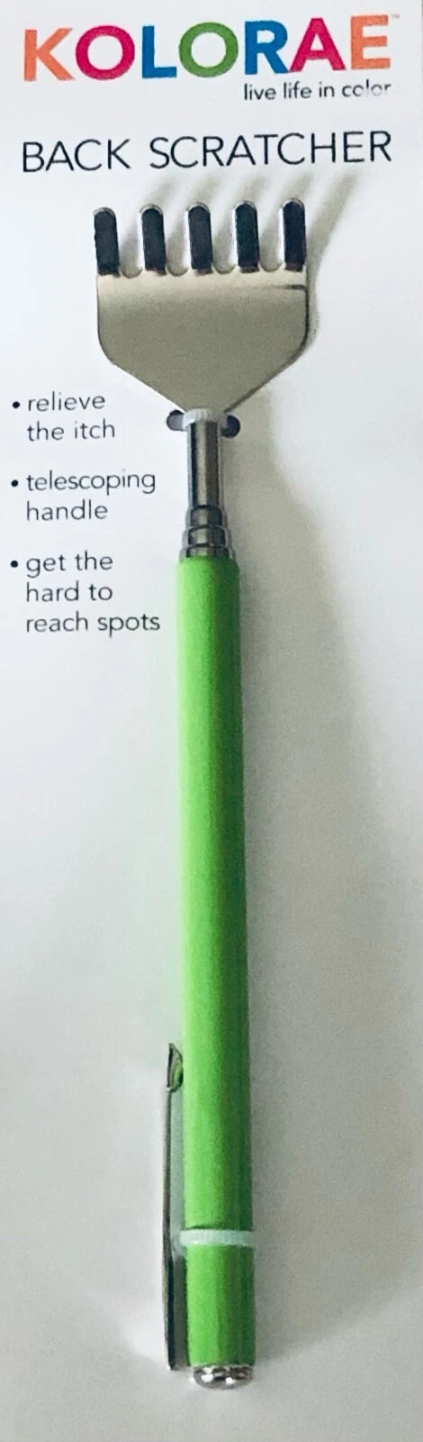 ExtendableTelescoping Back Scratcher w Pocket Clip 20" Varies In Colors