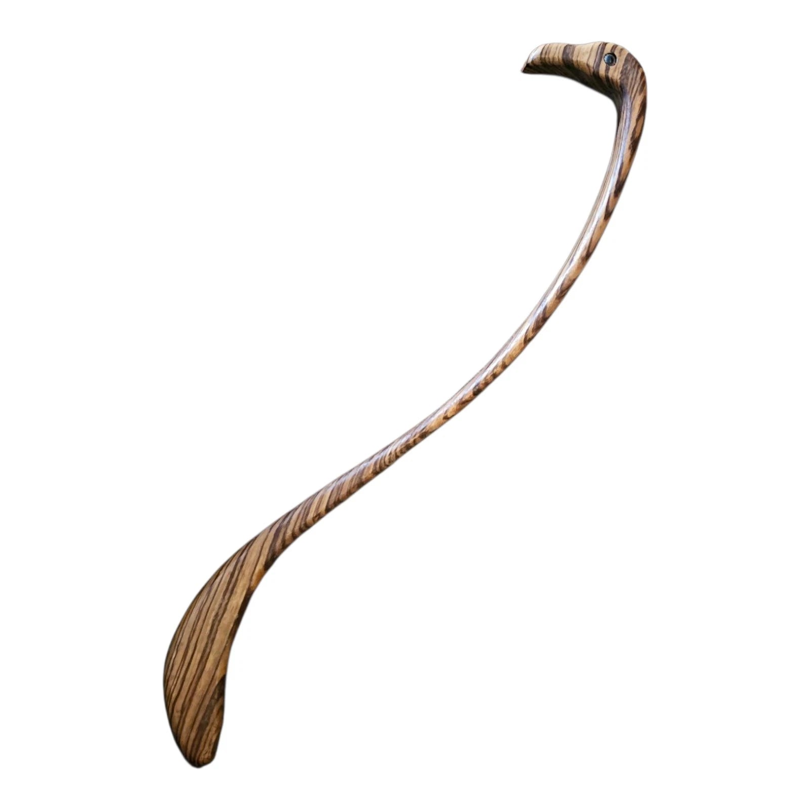 Swan Wooden Back Scratcher 21” Long Solid Wood Tiger Duck Bird Guy Dad Gift