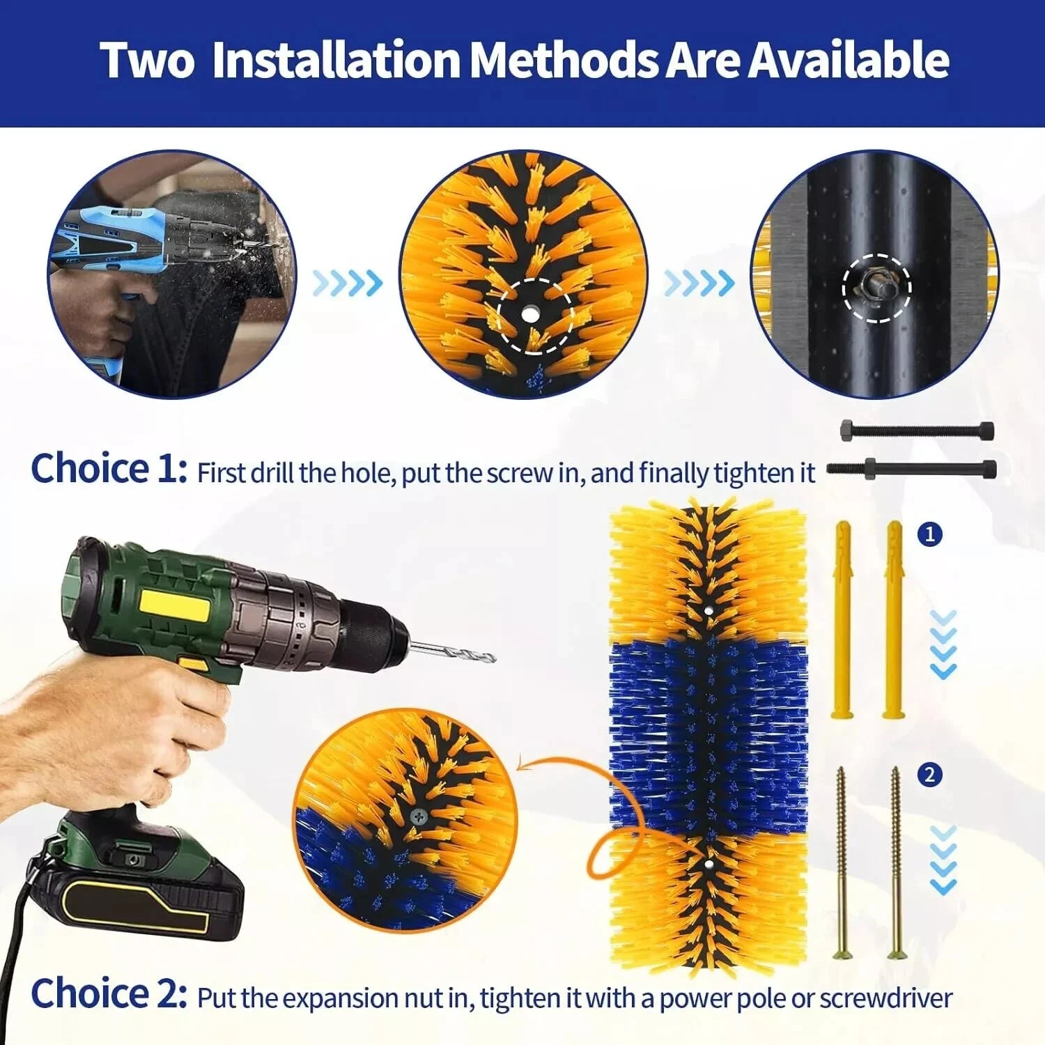 Livestock Scratch Brush - Horse Scratcher Full Massage Kit