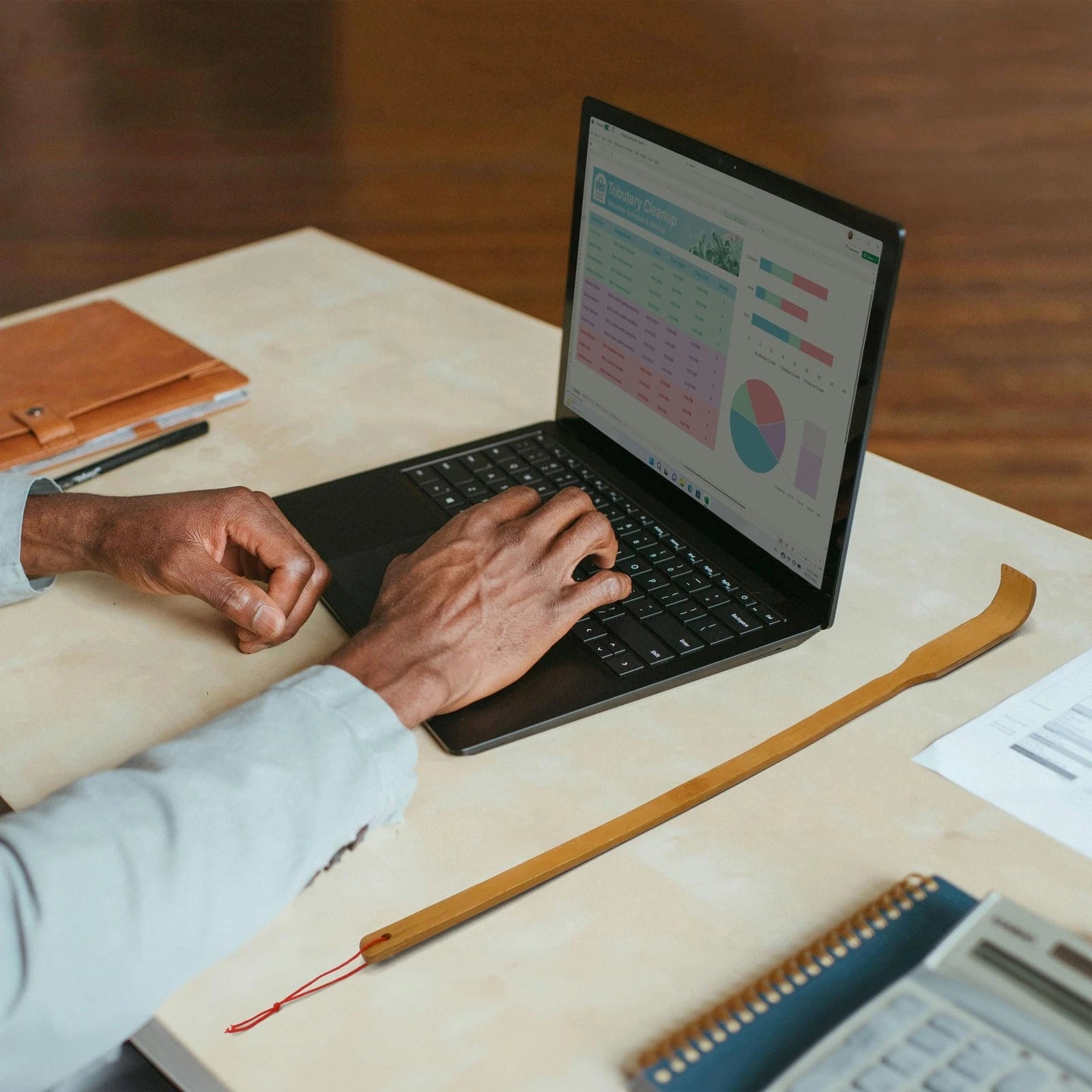 5 Piece Set - 4X Traditional Back Scratcher and Body Relaxation Massager Set ...