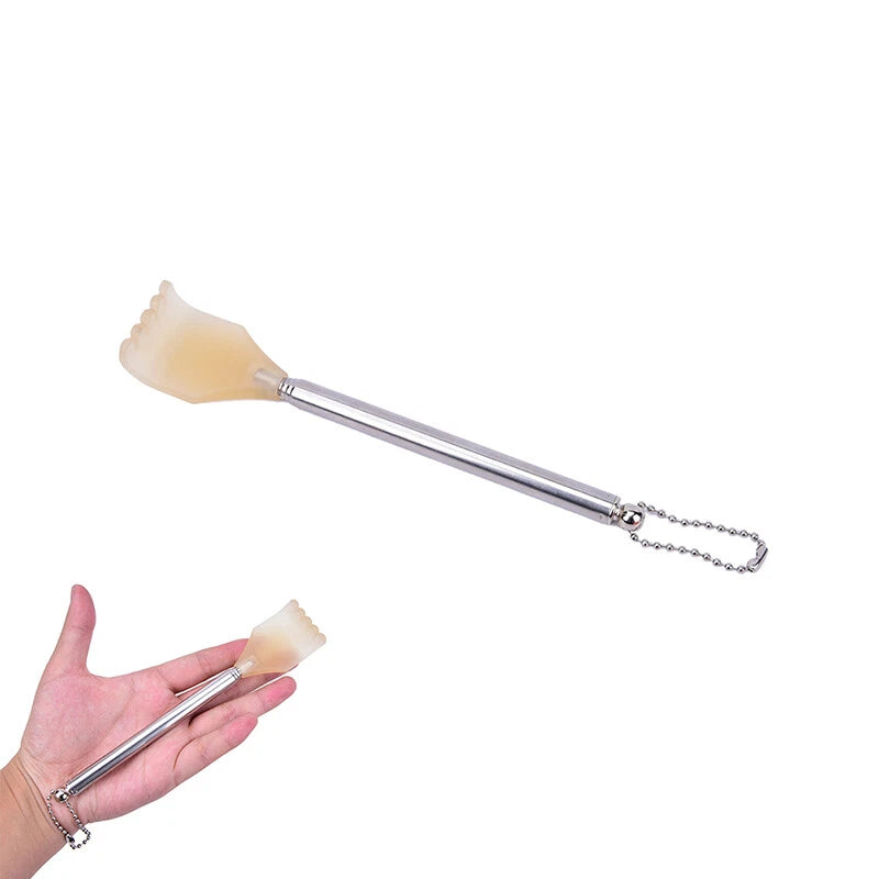 Stainless Steel Telescopic Back Scratcher Extendable  Itching Self Massager H-$i