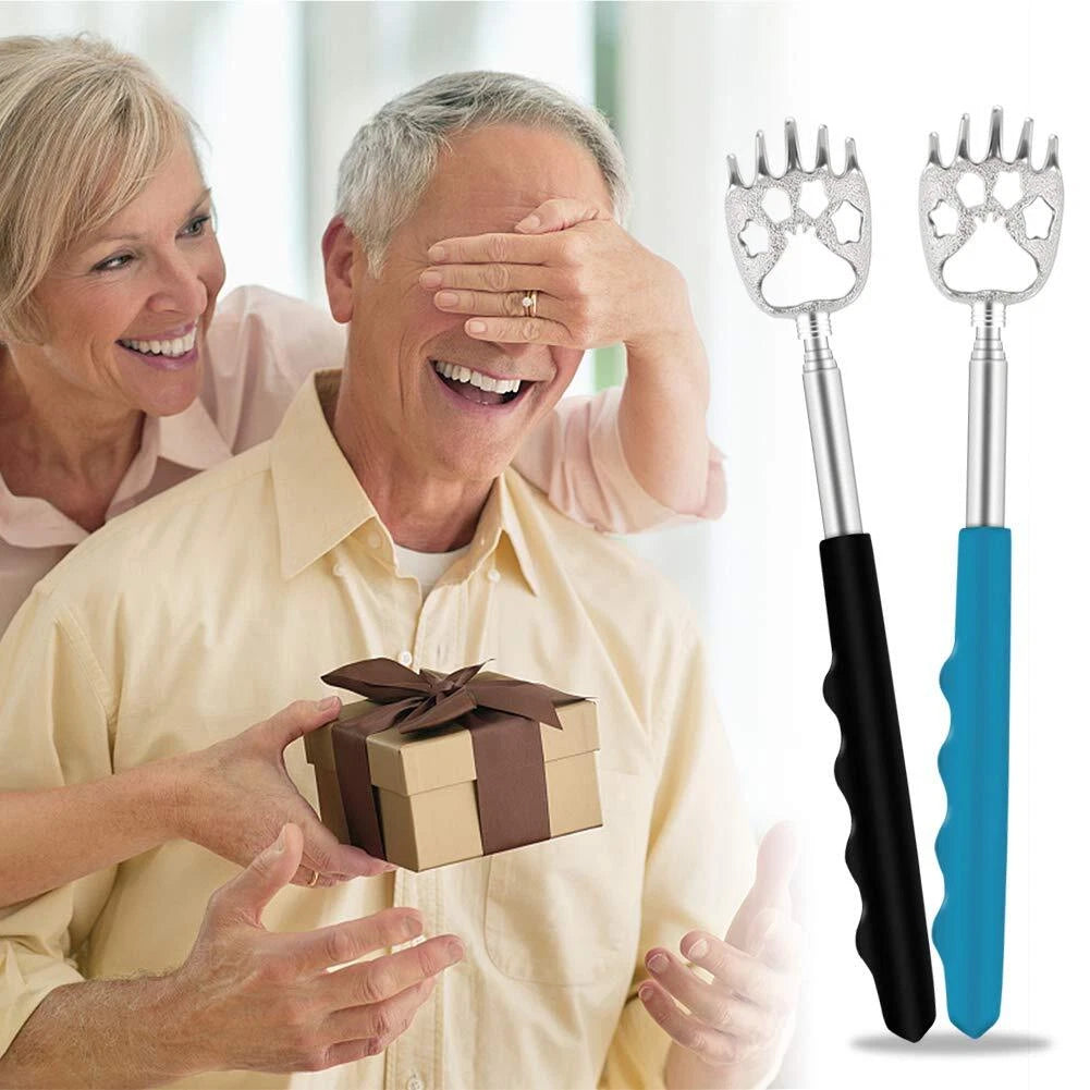 6 Pack Telescoping Back Scratcher Extendable Bear Claw Itch Relief for Back