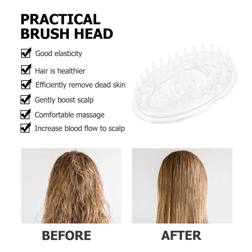 2 Pcs Shampoo Brush Travel Hair Scalp Massager Head Treatment Scratcher
