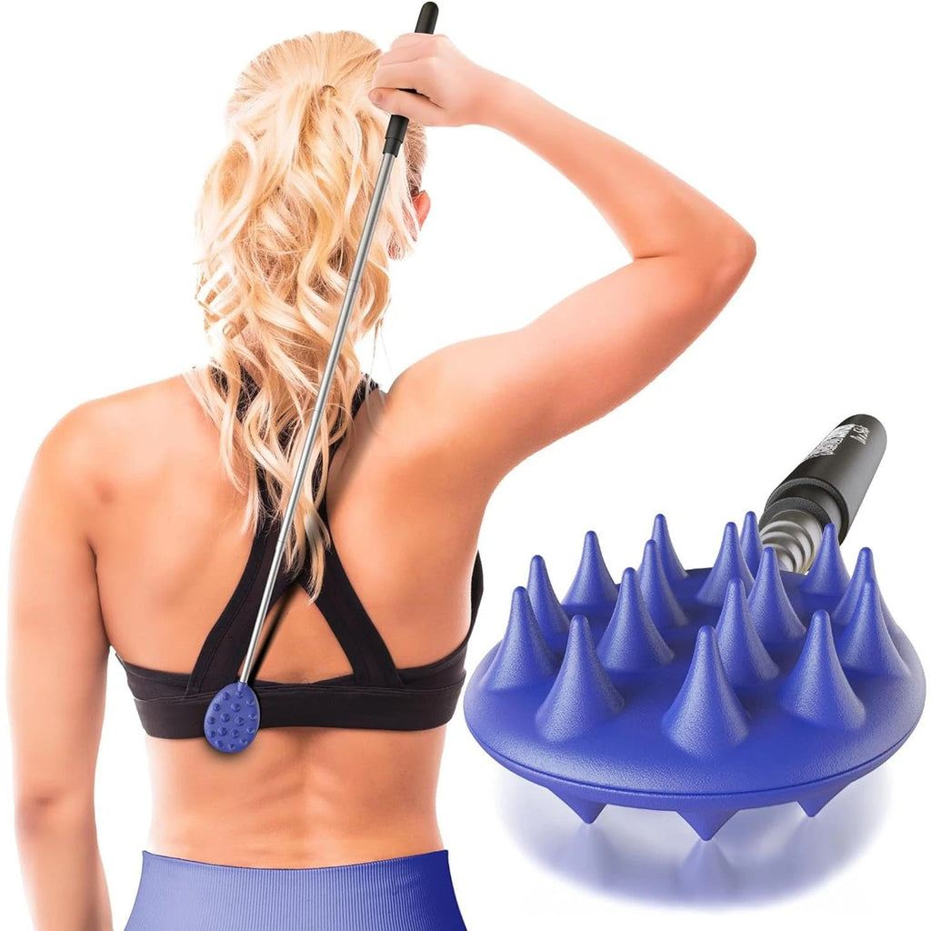 Telescopic Extendable Back Scratcher for Women Men 24.5 Inch Blue