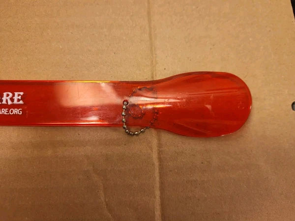 Red Plastic Hand Shape Advertising Back scratcher 15" Patriot Home Care