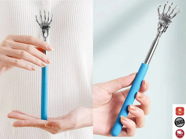 BEAR CLAW / RAKE BACK SCRATCHER Metal Extending Massager Telescopic Portable new